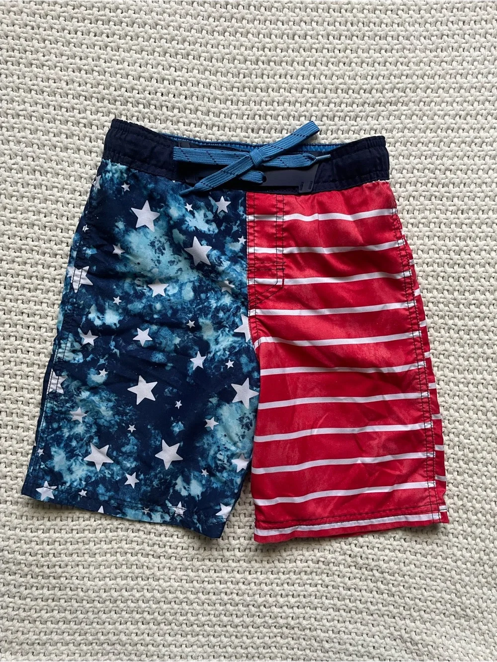Cat & Jack Toddler Boys' American Flag Swim Trunks 🇺🇸